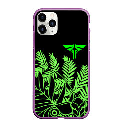 Чехол iPhone 11 Pro матовый The Last of Us acid logo, цвет: 3D-фиолетовый