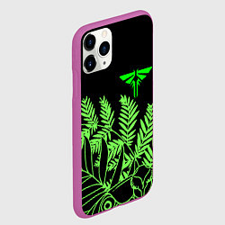 Чехол iPhone 11 Pro матовый The Last of Us acid logo, цвет: 3D-фиолетовый — фото 2