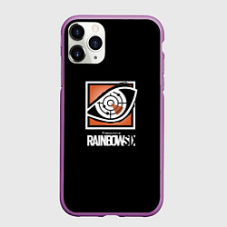 Чехол iPhone 11 Pro матовый Rainbow six logo ubisoft favorite, цвет: 3D-фиолетовый