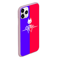 Чехол iPhone 11 Pro матовый Stray cat games, цвет: 3D-розовый — фото 2