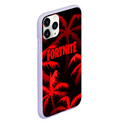 Чехол iPhone 11 Pro матовый Fortnite tropic red, цвет: 3D-светло-сиреневый — фото 2