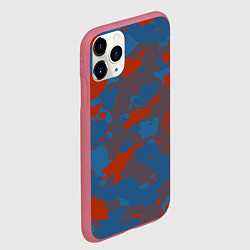 Чехол iPhone 11 Pro матовый Камуфляжная текстура стиль, цвет: 3D-малиновый — фото 2
