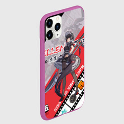 Чехол iPhone 11 Pro матовый Эллен Джо - Zenless Zone Zero, цвет: 3D-фиолетовый — фото 2