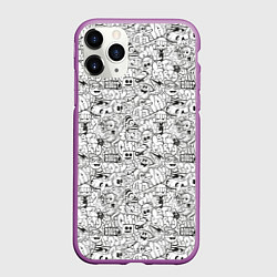 Чехол iPhone 11 Pro матовый Расслабься и веселись, цвет: 3D-фиолетовый