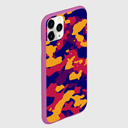 Чехол iPhone 11 Pro матовый Камуфляж армейский, цвет: 3D-фиолетовый — фото 2