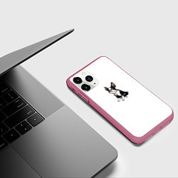 Чехол iPhone 11 Pro матовый Iggy, цвет: 3D-малиновый — фото 2