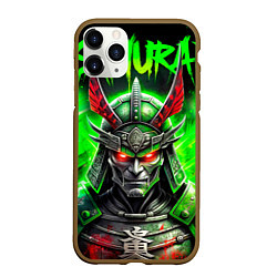 Чехол iPhone 11 Pro матовый Samurai green, цвет: 3D-коричневый