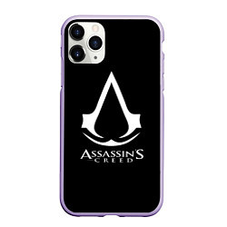 Чехол iPhone 11 Pro матовый Assassins Creed logo game, цвет: 3D-светло-сиреневый