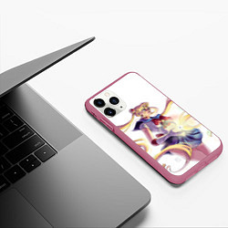 Чехол iPhone 11 Pro матовый Сейлор Мун Sailor Moon, цвет: 3D-малиновый — фото 2