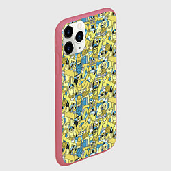 Чехол iPhone 11 Pro матовый Отдыхающие на пляже, цвет: 3D-малиновый — фото 2