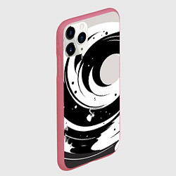 Чехол iPhone 11 Pro матовый Экспрессивная абстракция - нейроарт, цвет: 3D-малиновый — фото 2