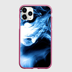 Чехол iPhone 11 Pro матовый Дым смок вейпа текстура, цвет: 3D-малиновый