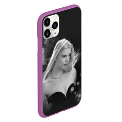 Чехол iPhone 11 Pro матовый Actress - Anya Taylor - Joy, цвет: 3D-фиолетовый — фото 2