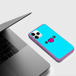 Чехол iPhone 11 Pro матовый BT21-Mang, цвет: 3D-фиолетовый — фото 2