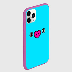Чехол iPhone 11 Pro матовый BT21-Mang, цвет: 3D-фиолетовый — фото 2