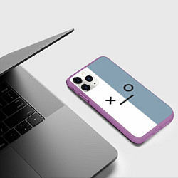 Чехол iPhone 11 Pro матовый Van BT21, цвет: 3D-фиолетовый — фото 2