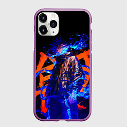 Чехол iPhone 11 Pro матовый Маг Мэгуми Фусигуро - Магическая битва, цвет: 3D-фиолетовый