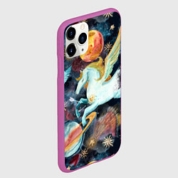 Чехол iPhone 11 Pro матовый Созвездие пегас, цвет: 3D-фиолетовый — фото 2
