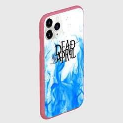 Чехол iPhone 11 Pro матовый Dead by april fire blue, цвет: 3D-малиновый — фото 2