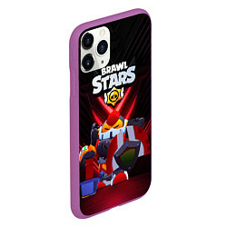 Чехол iPhone 11 Pro матовый Brawl Stars Алый паладин Вольт, цвет: 3D-фиолетовый — фото 2