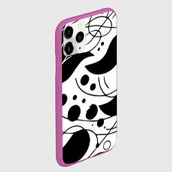 Чехол iPhone 11 Pro матовый Fashion abstraction - ai art fantasy, цвет: 3D-фиолетовый — фото 2