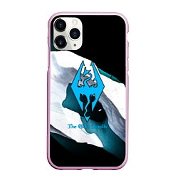 Чехол iPhone 11 Pro матовый The Elder Scrolls краски текстура, цвет: 3D-розовый