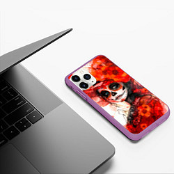 Чехол iPhone 11 Pro матовый Катрина Санта Муэрте, цвет: 3D-фиолетовый — фото 2