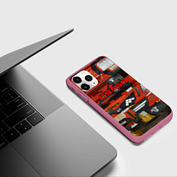 Чехол iPhone 11 Pro матовый Counter strike bloodsport, цвет: 3D-малиновый — фото 2