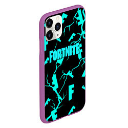 Чехол iPhone 11 Pro матовый Fortnite epic games, цвет: 3D-фиолетовый — фото 2