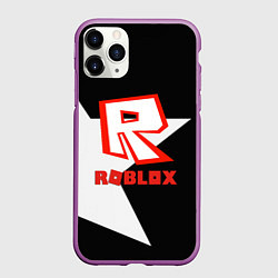 Чехол iPhone 11 Pro матовый Roblox star, цвет: 3D-фиолетовый