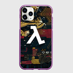 Чехол iPhone 11 Pro матовый Half life empress skin, цвет: 3D-фиолетовый