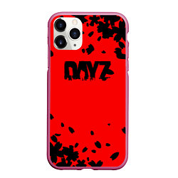 Чехол iPhone 11 Pro матовый Dayz лепестки, цвет: 3D-малиновый