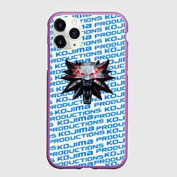 Чехол iPhone 11 Pro матовый Kojima x witcher, цвет: 3D-фиолетовый