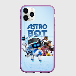 Чехол iPhone 11 Pro матовый Astro Bot - Game, цвет: 3D-фиолетовый