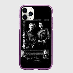 Чехол iPhone 11 Pro матовый Depeche Mode Black Celebration 1986, цвет: 3D-фиолетовый