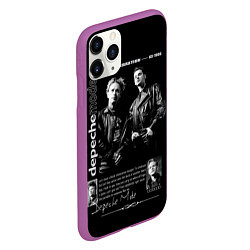 Чехол iPhone 11 Pro матовый Depeche Mode Black Celebration 1986, цвет: 3D-фиолетовый — фото 2