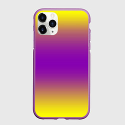 Чехол iPhone 11 Pro матовый Градиент текстура абстракция, цвет: 3D-фиолетовый