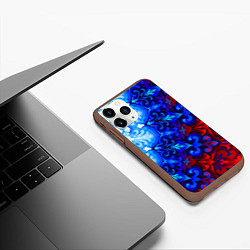 Чехол iPhone 11 Pro матовый Душа моя Россия 2, цвет: 3D-коричневый — фото 2