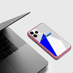 Чехол iPhone 11 Pro матовый Counter strike geometry, цвет: 3D-малиновый — фото 2