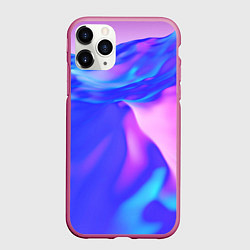 Чехол iPhone 11 Pro матовый Неоновая текстура абстракция, цвет: 3D-малиновый