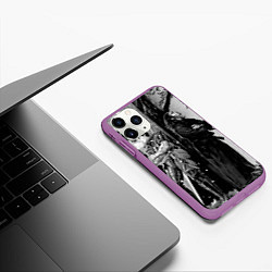 Чехол iPhone 11 Pro матовый Berserk and Miyamoto Musashi, цвет: 3D-фиолетовый — фото 2