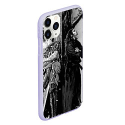 Чехол iPhone 11 Pro матовый Berserk and Miyamoto Musashi, цвет: 3D-светло-сиреневый — фото 2