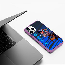 Чехол iPhone 11 Pro матовый МакГиннис Deadlock, цвет: 3D-фиолетовый — фото 2