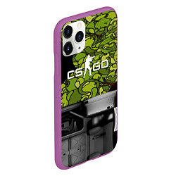 Чехол iPhone 11 Pro матовый Counter strike game skin, цвет: 3D-фиолетовый — фото 2