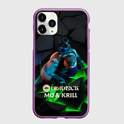 Чехол iPhone 11 Pro матовый Mo & Krill Deadlock, цвет: 3D-фиолетовый