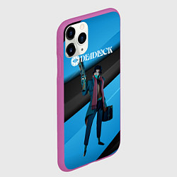 Чехол iPhone 11 Pro матовый Deadlock Pocket, цвет: 3D-фиолетовый — фото 2