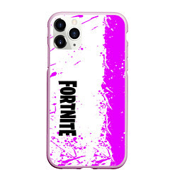 Чехол iPhone 11 Pro матовый Fortnite pink color, цвет: 3D-розовый