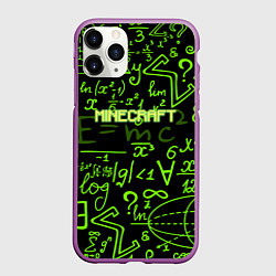 Чехол iPhone 11 Pro матовый Minecraft символы, цвет: 3D-фиолетовый