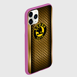 Чехол iPhone 11 Pro матовый Skoda auto motor, цвет: 3D-фиолетовый — фото 2