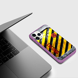 Чехол iPhone 11 Pro матовый RUST grunge, цвет: 3D-фиолетовый — фото 2